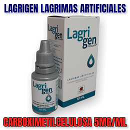 LAGRIGEN 0.5% GOTAS OFTALMICAS X 10 ML -CARBOXIMETILCELULOSA, LAGRIMAS ARTIFICIALES-PROCAPS- CUM - LOTE 1458671SLB- VTO ABR 25 UBI 