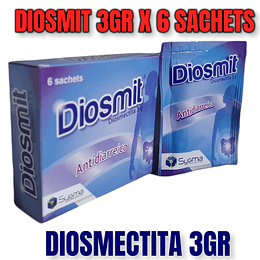 DIOSMIT 3 GR X 6 SACHETS- DIOSMECTITA 3 GR- SYGMA- VTO DIC 24- UBI 21-C