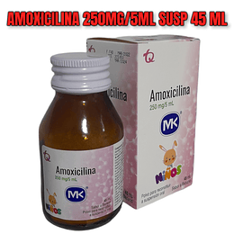 AMOXICILINA 250MG/5ML SUSP X 45 ML- - MK- VTO NOV 25- UBI 