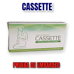 PRUEBA DE EMBARAZO CASSETTE X 1 (VERDE)- - CHEMI- VTO JUN 26- UBI 11-D