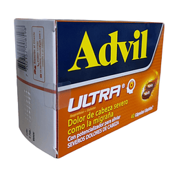 ADVIL ULTRA X 40 CAP -IBUPROFENO+ CAFEINA -PFIZER- CUM 19997253-18 UBI 