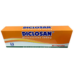 DICLOSAN 500 MG X 50 CAP -DICLOXACILINA-BRADYSTER UBI 13-D