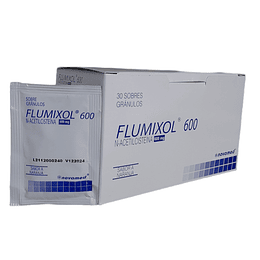 FLUMIXOL (N-ACETILCISTEINA 600 MG) X 30 SBS -N-ACETILCISTEINA-NOVAMED UBI 7-F