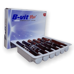 B-VIT PLUS X 6 AMP -LIDOCAINA + PIRIDOXINA + TIAMINA + VITAMINA B12 (Cianocobalamina)-PROCAPS UBI 
