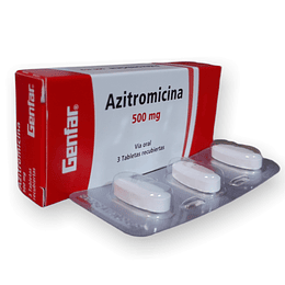 AZITROMICINA 500 MG X 3 TAB --GENFAR UBI 7-F