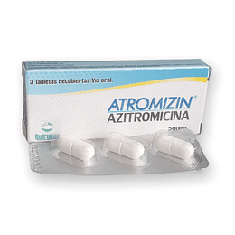 ATROMIZIN 500 MG X 3 TAB -AZITROMICINA-QUIRUPOS UBI 