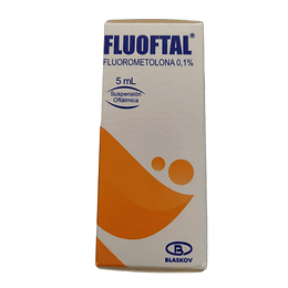 FLUOFTAL OFTALMICA GTS X 5ML -FLUOROMETOLONA 0.1% -BLASKOV -VTO OCT 26 -UBI 18-E