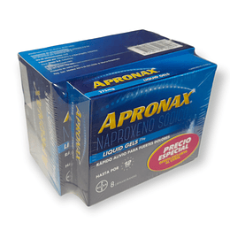 APRONAX LIQUID GEL 275 MG X 50 CAP GTS 8 CAP- NAPROXENO 275 MG- BAYER- VTO AGO 25- UBI 18-B