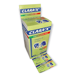 CLARAX  X 100 TAB RECUBIERTAS- CLORHEXIDINA DIACETATO- BIOCHEM UBI 13-D