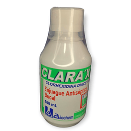 CLARAX ENJUAGUE X 180 ML -CLORHEXIDINA DIACETATO- BIOCHEM UBI 13-D