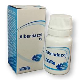 ALBENDAZOL 4% SUSP X 10 ML - -COASPHARMA -VTO  -UBI 5-D