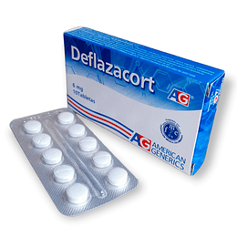 DEFLAZACORT 6 MG X 10 TAB - -AG -VTO FEB 26-UBI 1-D