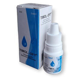 TIMOL-OFT 0.5% GOTAS OFT X 5 ML -TIMOLOL O.5% -QUIRUPOS -VTO JUL 24 -UBI 16-B