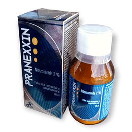 PRANEXXIN 2% SUSP X 60 ML -NITAZOXANIDA 2% -RUECAM -VTO ENE 25 -UBI 16-F