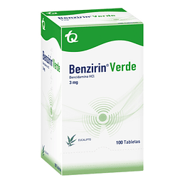 BENZIRIN VERDE 3MG X 100 TAB- BENCIDAMINA- TQ- VTO DIC 25- UBI 24-C