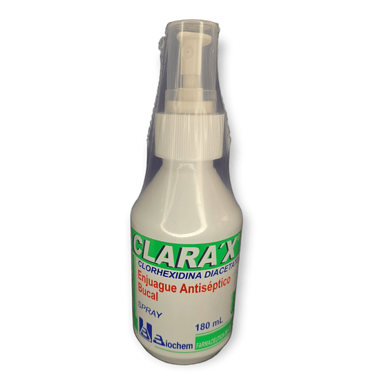 CLARAX ENJUAGUE SPRAY X 180 ML- CLORHEXINA DIACETATO- BIOCHEM UBI 13-D