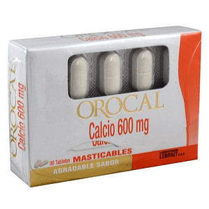 OROCAL 600 MG X 30 TAB- CALCIO 600 MG- LAPROFF- 27-D
