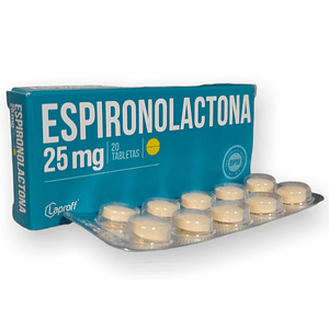 ESPIRONOLACTONA 25 MG X 20 TAB- - LAPROFF- - UBI 14-F