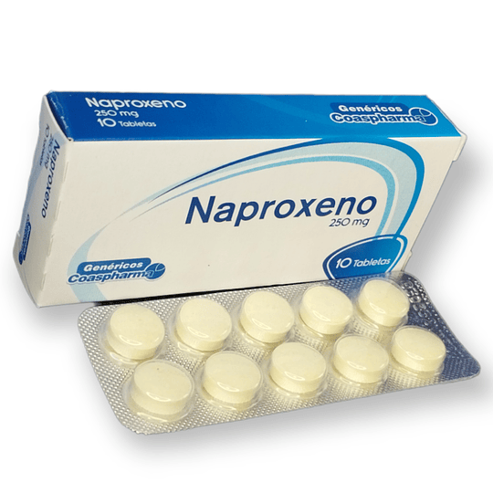 NAPROXENO 250 MG X 10 TAB - -COASPHARMA -VTO DIC 25 -UBI 7-B