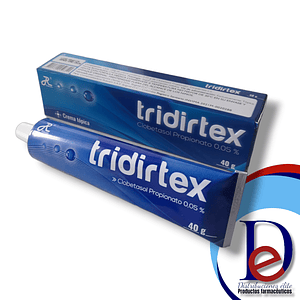 TRIDIRTEX 0.05% CREMA X 40 GR- CLOBETASOL 0.05%- RUECAM- 16-D