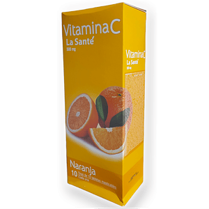 VITAMINA C 500 MG NARANJA X 100 TAB- - LASANTE- 10-B