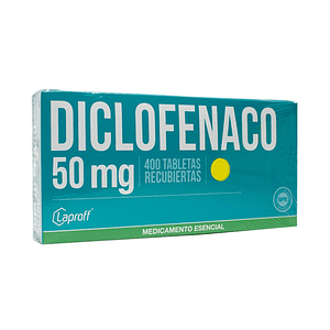 DICLOFENACO 50 MG X 400 TAB- - LAPROFF- - UBI 14-E