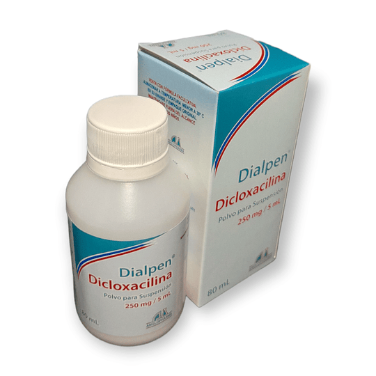 DIALPEN 250MG/5ML SUSP X 80 ML -DICLOXACILINA 250MG -ANGLOPHARMA -VTO NOV 25 -UBI 2-C