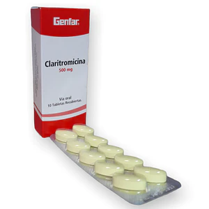 CLARITROMICINA 500 MG X 10 TAB --GENFAR UBI 7-E