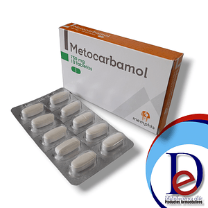 METOCARBAMOL 750 MG X 10 TAB - -MEMPHIS - UBI 15-E