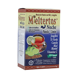 MIELTERTOS GRIPA NOCHE LIMON X 6 SBS -PANELA+ CANELA+ MIEL+ VITAMINA C+ TE VERDE+ MENTOL+ JENGIBRE -