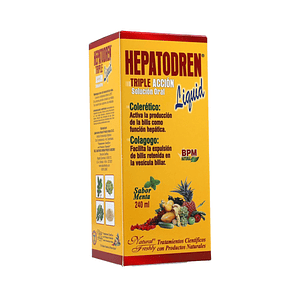 HEPATODREN TRIPLE ACCION JBE X 240 ML- - NATURAL FRESHLY- UBI 17-D