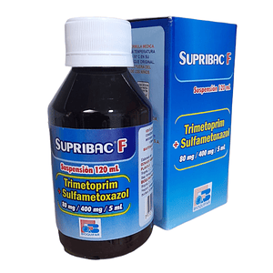 SUPRIBAC F 480MG/5ML SUSP X 120 ML- TRIMETOPRIM+ SULFAMETOXAZOL- BIOQUIFAR- 4-F