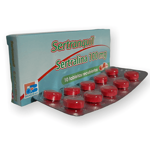 SERTRANQUIL 100 MG X 10 TAB-  SERTRALINA 100 MG- BIOQUIFAR- - UBI 5-A