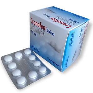 CRONOFEN 500 MG X 100 TAB- ACETAMINOFEN- NOVAMED- UBI 12-A