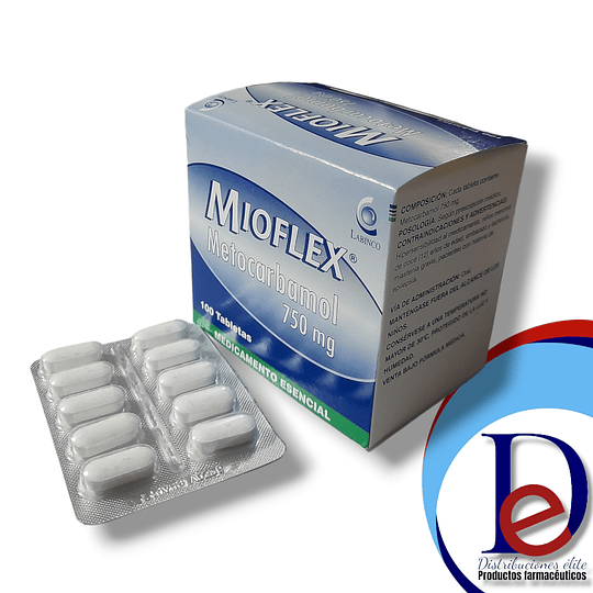 MIOFLEX 750 MG X 100 TAB- METOCARBAMOL 750 MG- LABINCO- VTO ENE 27- UBI 14-C