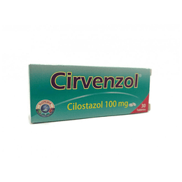 CIRVENZOL 100 MG X 30 TAB - CILOSTAZOL-LABQUIFAR UBI 3-A