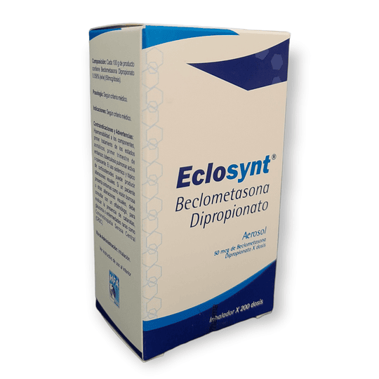 ECLOSYNT 50 MCG INHALADOR BUCAL X 200 DOSIS -BECLOMETASONA DIPROPIONATO-BCN UBI