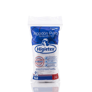 ALGODON HIGIETEX X 20 G- - HIGIETEX- - UBI 22-D