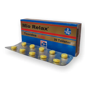 MIORELAX 2 MG X 20 TAB- TIZANIDINA 2 MG- BIOQUIFAR- - UBI 4-C