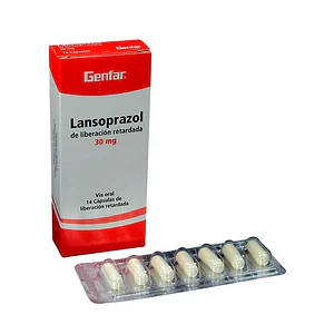 LANSOPRAZOL 30 MG X 14 CAP- - GENFAR- UBI 21-B
