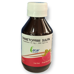 TRIMETOPRIM SULFA 240MG/5ML SUSP X 120 ML - - ECAR- VTO SEP 26- 12-D