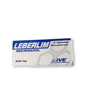 LEBERLIM 500 MG X 4 TAB- SECNIDAZOL 500 MG- LG-PHARMA- - UBI 25-B