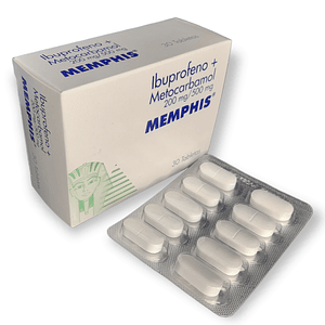 IBUPROFENO 200MG+METOCARBAMOL 500MG X 30 TAB - -MEMPHIS -UBI 8-E