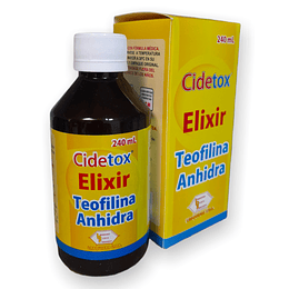 CIDETOX 80 MG ELIXIR X 240 ML- TEOFILINA 80 MG- LABQUIFAR- VTO ABR 26- UBI 3-D