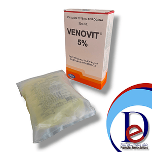 VENOVIT 5% BOLSA X 500 ML -DEXTROSA EN AGUA DESTILADA VITAMINADA -QUIBI -UBI 28-A y (ESTIBAS)