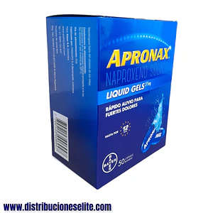 APRONAX LIQUID GEL 275 MG X 50 CAP -NAPROXENO 275 MG -BAYER -UBI 31-B