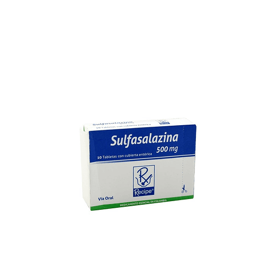 SULFASALAZINA 500 MG X 10 TAB --RECIPE- VTO ENE 26 UBI 13-D