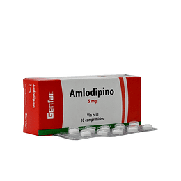 AMLODIPINO 5 MG X 10 TAB --GENFAR UBI 7-F