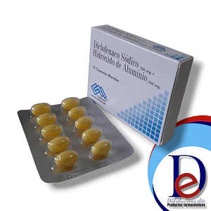 DICLOFENACO 100MG+ HIDROXIDO ALUM 200MG X 10 CAP --COLMED- UBI 7-F