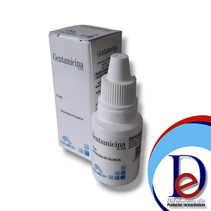 GENTAMICINA 0.3% GOTAS OFT X 6 ML- - COLMED- - UBI 7-C